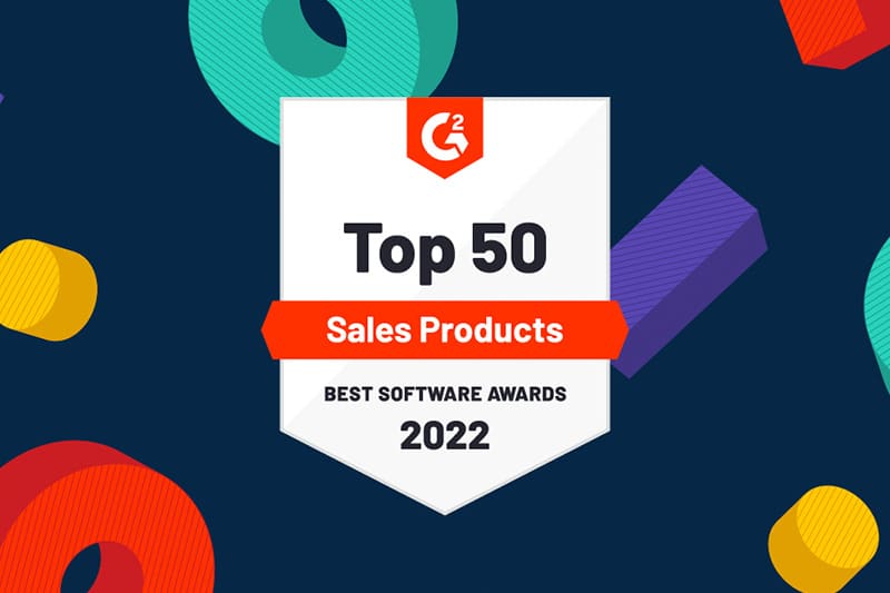 best sales software award g2