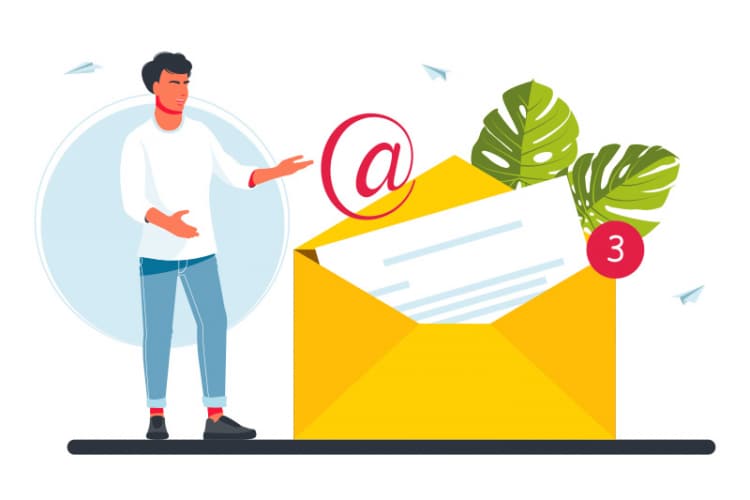 illustration of an email subject line
