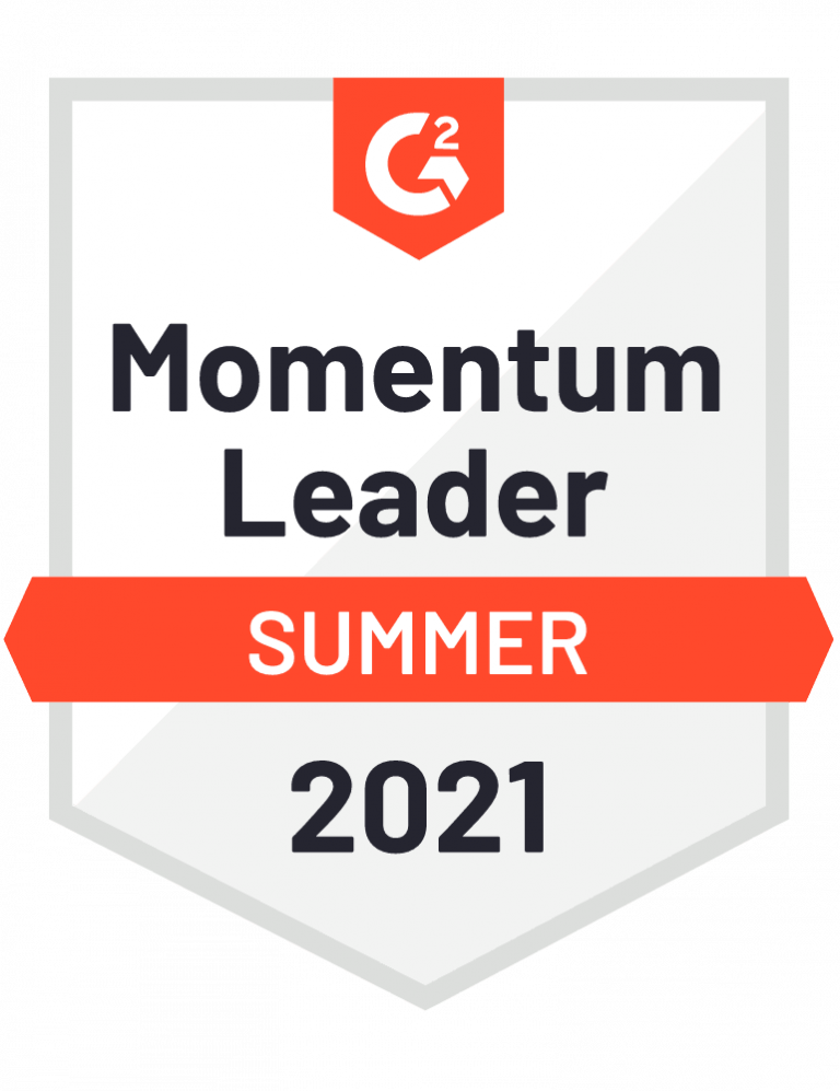 G2 momentum leader summer 2021 badge