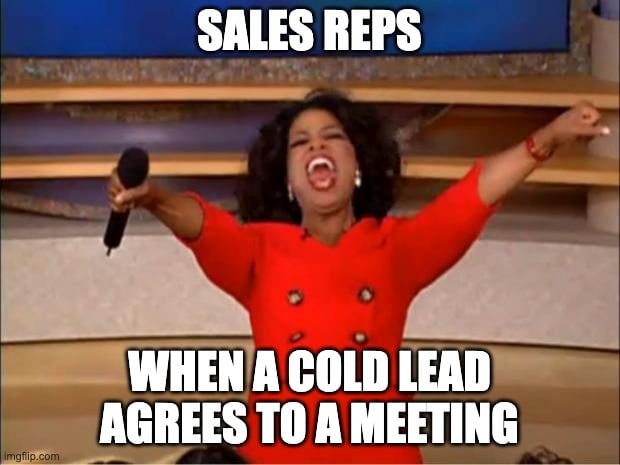 cold call meme with Oprah