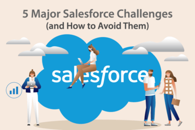 illustration of salesforce users encountering challenges