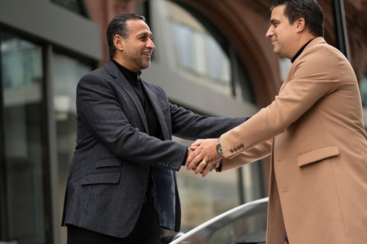 photo of businessmen shaking hands
