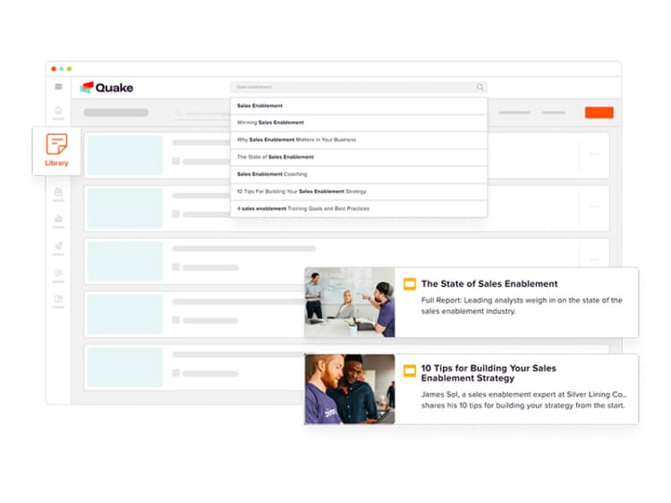 seismic sales enablement screen