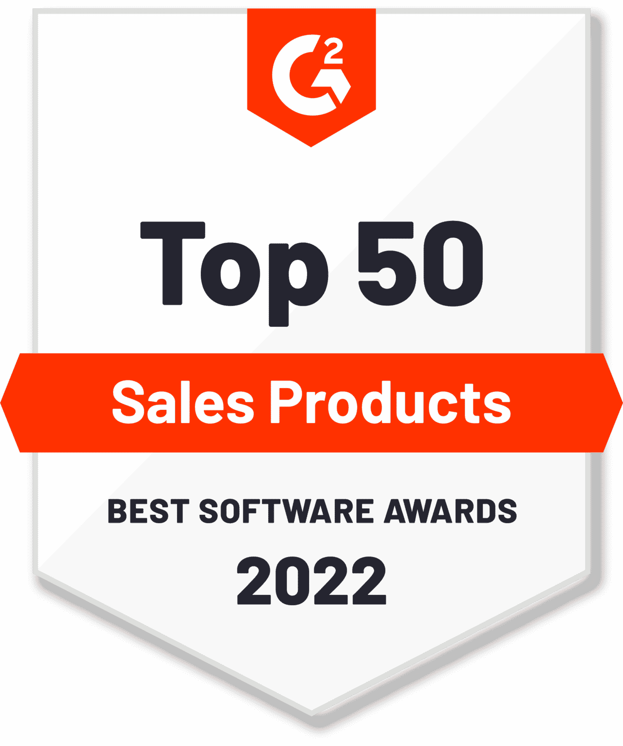g2's top 50 sales software badge